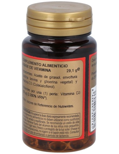 Vitamina D3 100Mcg. 100Perlas de Obire