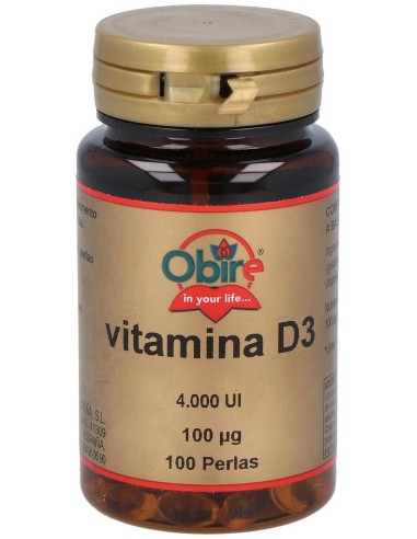 Vitamina D3 100Mcg. 100Perlas de Obire