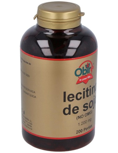 Lecitina De Soja Ip 1200Mg. 200Perlas de Obire