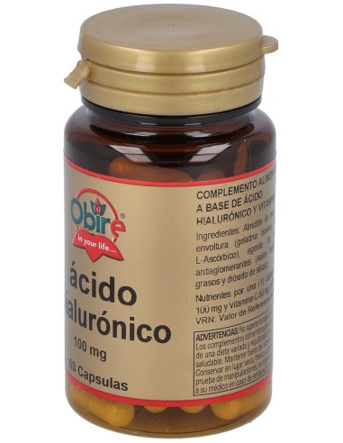 Acido Hialuronico 100Mg. 60Cap. de Obire