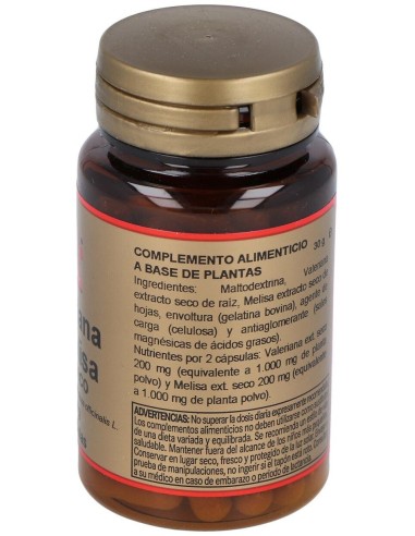 Valeriana + Melisa 200Mg (Ext. Seco) 60Cap. de Obire
