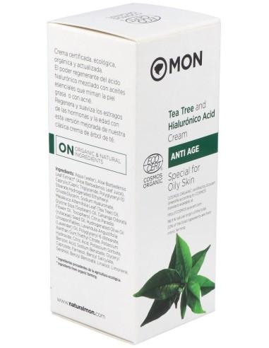 Crema Facial Arbol Del Te Y Ac. Hialur. 50Ml. Bio de Mondeconatur
