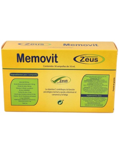Memovit Estudial 30Amp. de Zeus