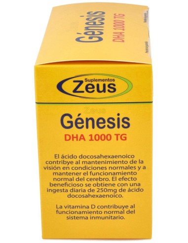Genesis Dha Tg 1000 Omega 3 120 Cápsulas  Zeus
