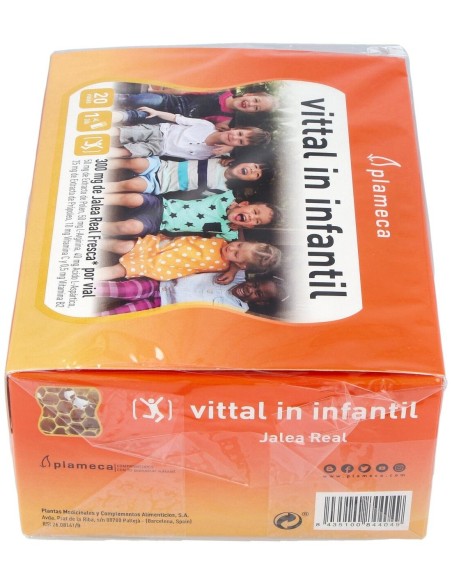 Vittal In Infantil  20 Viales De 10 Ml de Plameca