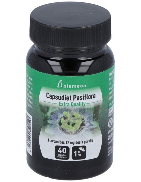 Capsudiet Pasiflora 40 Cápsulas Vegetales de Plameca