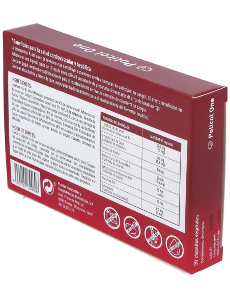 Policol One Fórmula Mejorada 30 Cápsulas Vegetales de Plameca