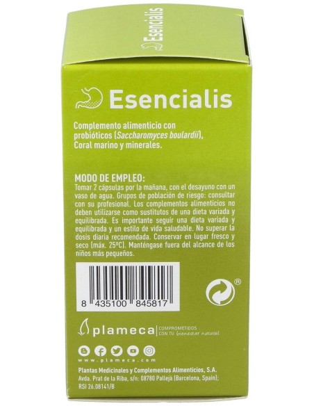 Esencialis 60 Cápsulas Vegetales de Plameca