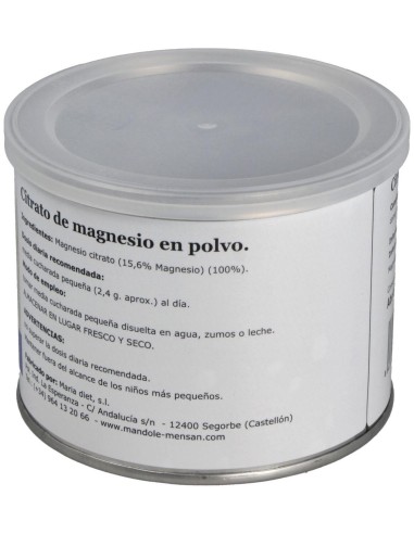 Magnesio Citrato 300Gr. de Mensan