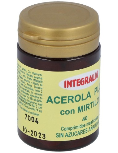Acerola Plus Con Mirtilo 40Comp.Mast. de Integralia