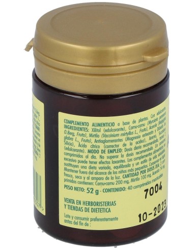 Acerola Plus Con Mirtilo 40Comp.Mast. de Integralia