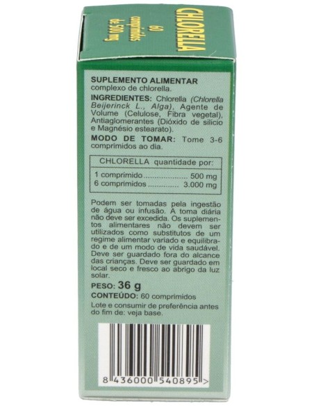 Chlorella 500Mg. 60Comp. de Integralia
