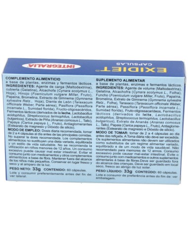 Exidiet Vientre Plano 60Cap. de Integralia