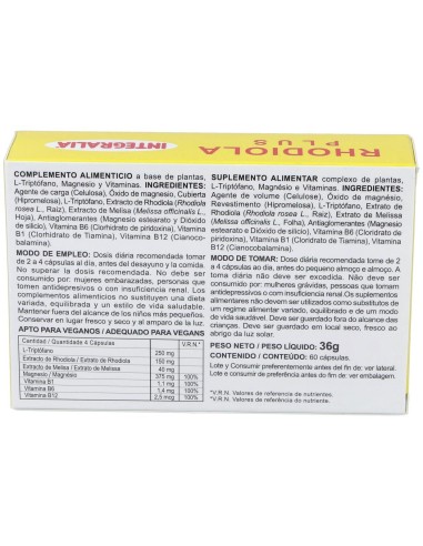 Rhodiola Plus 60Cap. de Integralia