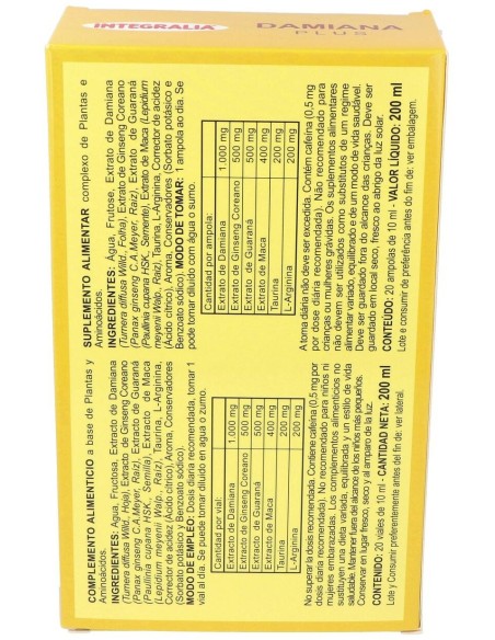 Damiana Plus 20Viales de Integralia