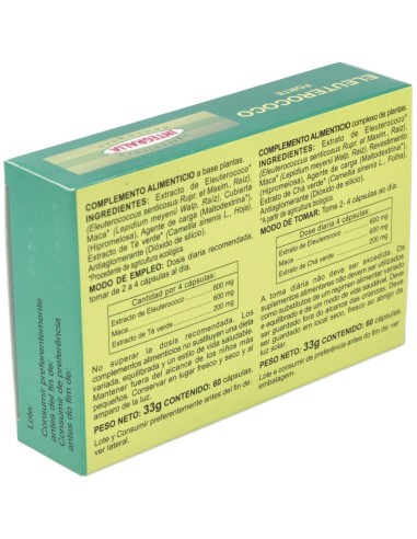 Eleuterococo Forte Eco 60Caps. de Integralia