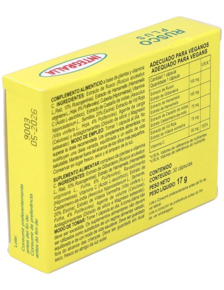 Rusco Plus 30Cap. de Integralia