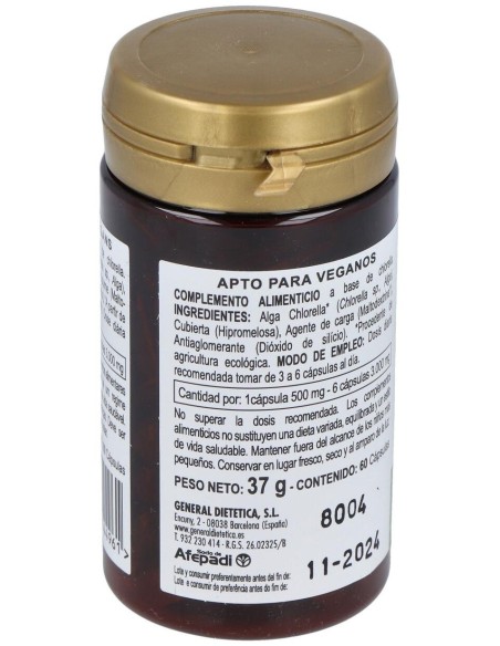 Alga Chlorella Ecologica 60Cap. de Integralia