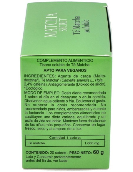 Te Matcha Eco Soluble 20Sbrs. de Integralia