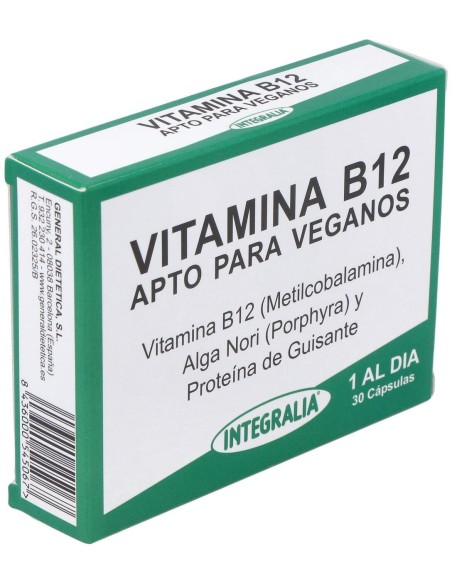 Vitamina B12 30Cap. de Integralia