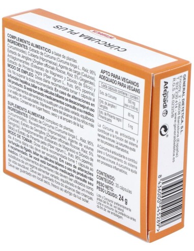 Curcuma Plus 30Cap. de Integralia
