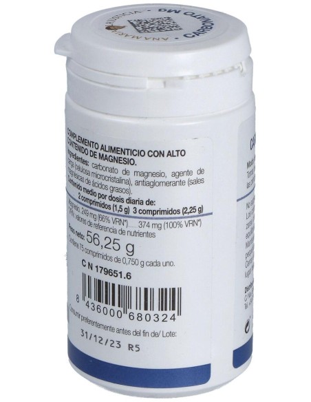 Carbonato Magnesio 75Comp. de Ana Maria Lajusticia