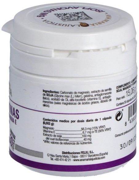 Isoflavonas (Con Magnesio Y Vit.E) 30Cap. de Ana Maria Lajusticia