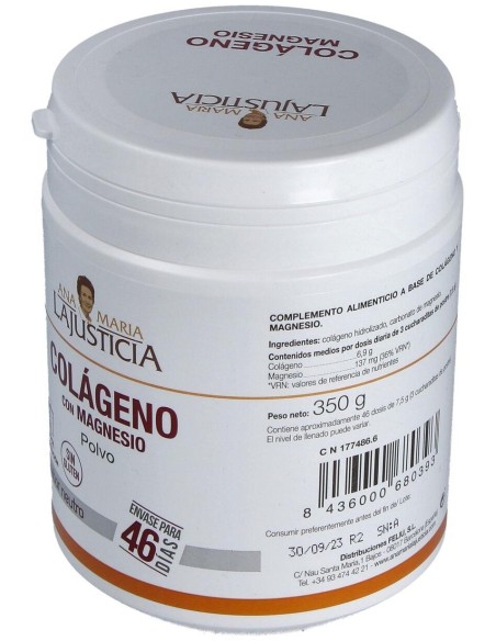 Colageno Con Magnesio Polvo 350Gr. de Ana Maria Lajusticia