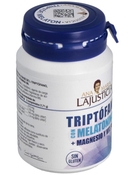 Triptofano Con Melatonina+Mg+Vit. B6 60Comp. de Ana Maria Lajusticia