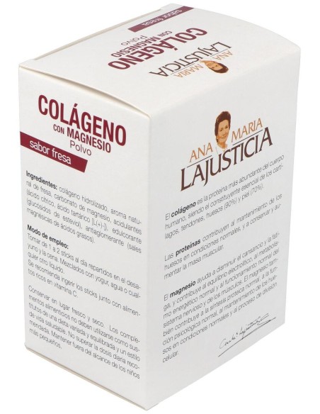 Colageno Con Magnesio Sabor Fresa 20Sticks de Ana Maria Lajusticia