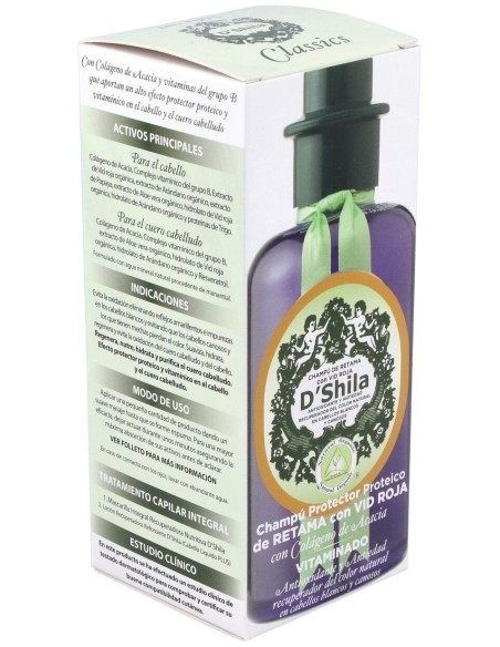 Champu Retama Y Vid Roja Blancos 300Ml. de Dshila