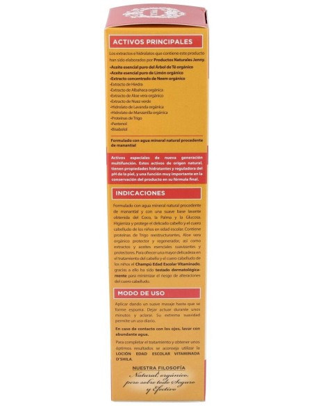 Champu Vitaminado Esp.Escolar (Parasitos) 250Ml de Dshila