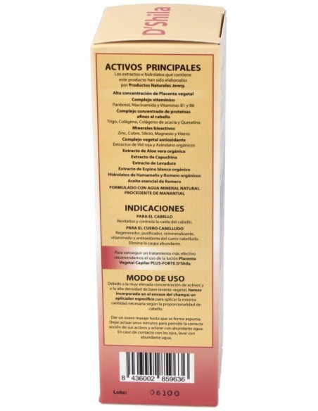 Champu Forte Con Placenta Vegetal Y Colageno 125Ml de Dshila