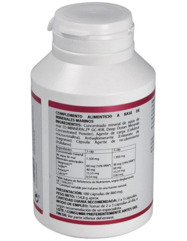 Holomega Agua De Mar Ultraconcentrada 180Cap. de Equisalud