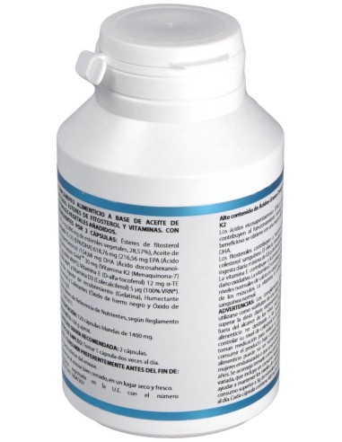 Omega 3 Esteroles Vegetales Vit K2, D3, E 120Cap de Equisalud