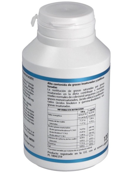 Aceite Borraja 1000Mg. 120Cap. de Equisalud