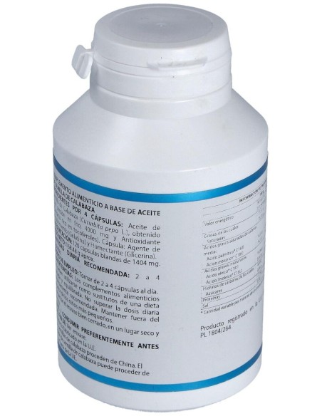 Aceite Semilla De Calabaza  1000 Mg  120 Perlas de Equisalud