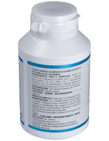 Aceite Semilla De Calabaza  1000 Mg  120 Perlas de Equisalud
