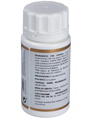 Holovit Niacina No Ruborizante 500 Mg 50 Cap de Equisalud