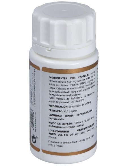 Holovit Niacina No Ruborizante 500 Mg 50 Cap de Equisalud