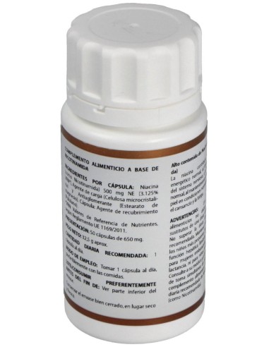 Holovit Nicotinamida 500Mg. 50Cap. de Equisalud