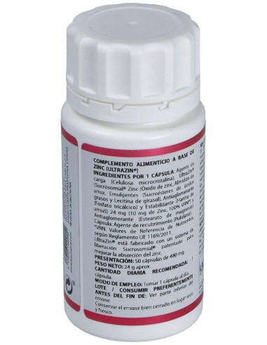 Holomega Zinc Liposomado 50Cap. de Equisalud