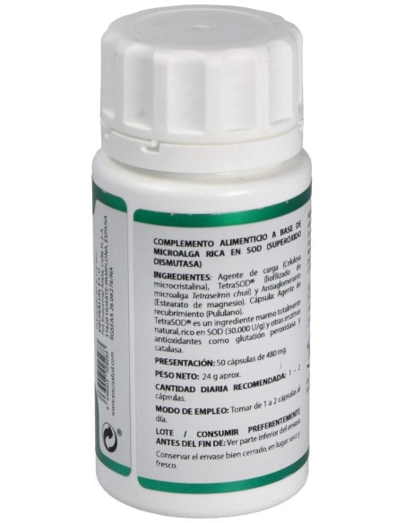 Holofit Tetrasod Microalga Tetraselmis Chuii 50Cap de Equisalud