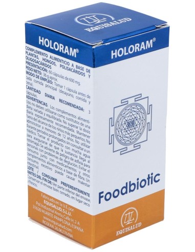 Holoram Foodbiotic 60Cap. de Equisalud