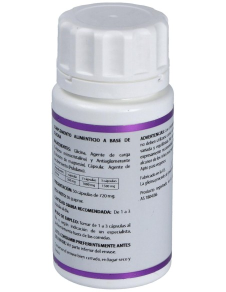 Holomega Glicina 50Cap. de Equisalud