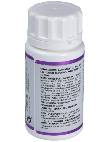 Holomega L-Glutation Plus 50Cap. de Equisalud