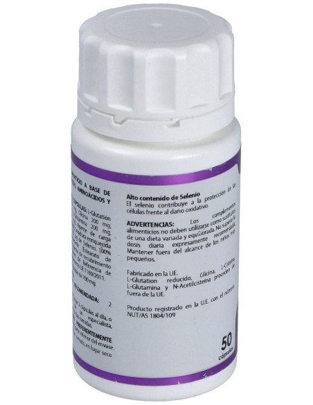 Holomega L-Glutation Plus 50Cap. de Equisalud