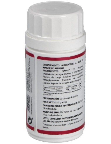 Holomega Magnesio Marino 50Cap. de Equisalud