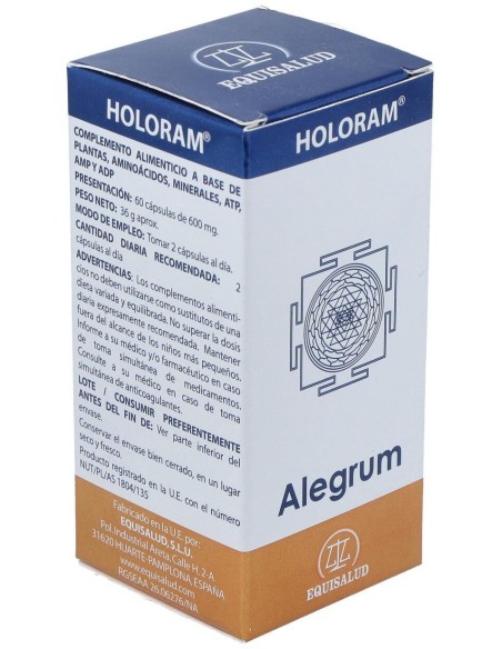 Holoram Alegrum 60Cap. de Equisalud