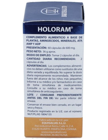 Holoram Alegrum 60Cap. de Equisalud